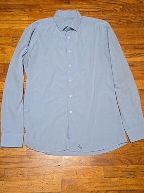 State & Liberty Shirt Mens XXL Blue Commuter Stretch Performance Office